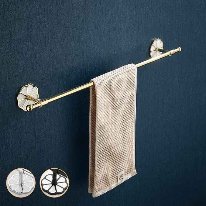 Towel Bar Creative Contemporary / Modern Stainless Steel / Zinc Alloy 1PC - Bathroom Single / 1-Towel Bar Wall Mounted