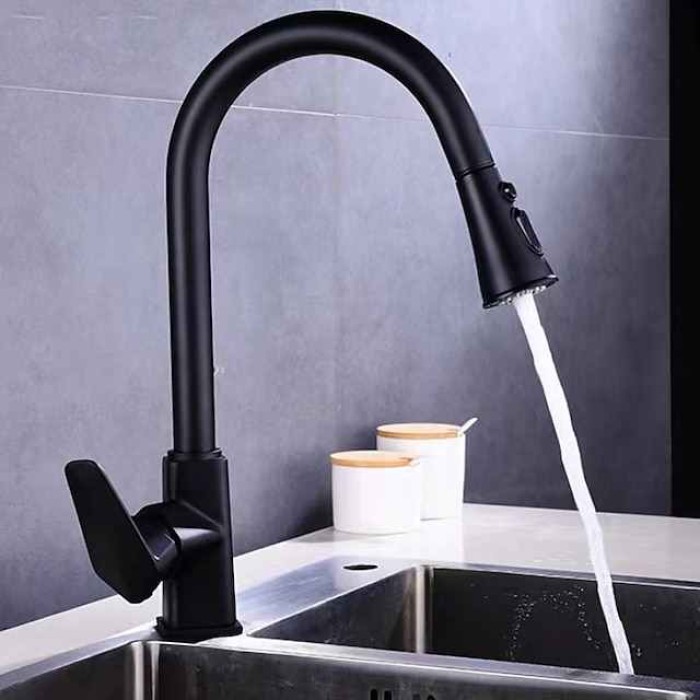 Bathroom Sink Faucet - Classic Nickel Brushed / Electroplated / Painted Finishes Mount Outside Single Handle One Hole Bath Taps