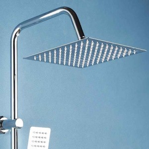 Water-Saving Shower Head, Contemporary Luxury Rain Shower in Painted Finishes