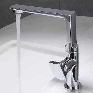 Bathroom Sink Faucet - Classic Electroplated Centerset Single Handle One HoleBath Taps