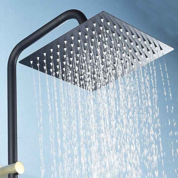 Rainfall Shower Head, Contemporary Luxury Rain Shower in Painted Finishes