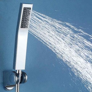 Water-Saving Rectangle Shower Head, Contemporary Luxury Rain Shower Head in Painted Finishes