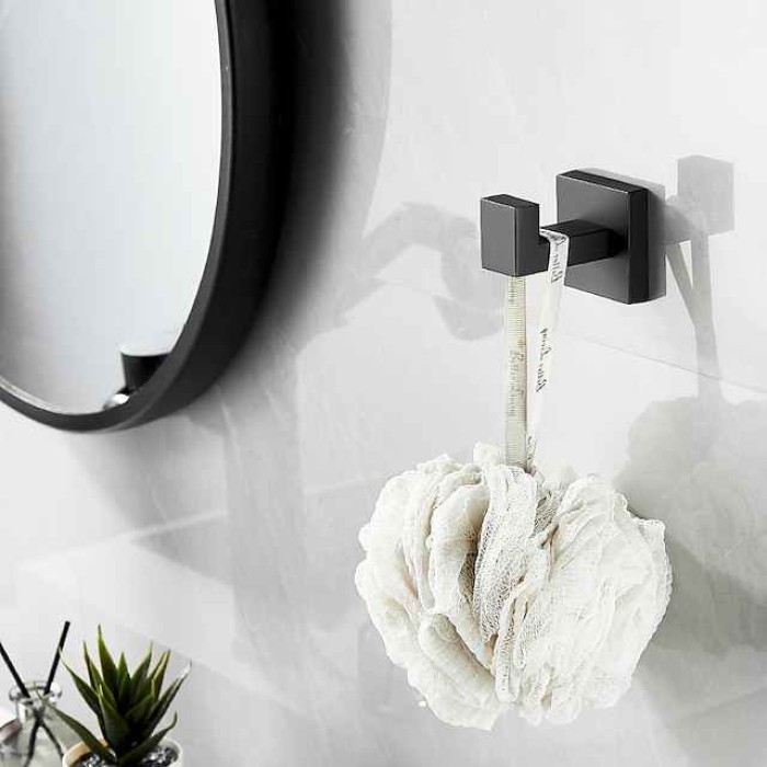 Towel Rack Bathroom Accessory Set Towel Bar Toilet Paper Holder Cool New Design Adorable Contemporary Modern Stainless Steel Zinc Alloy Metal 4pcs 1PC - Bathroom 1-Towel Bar towel ring Wall