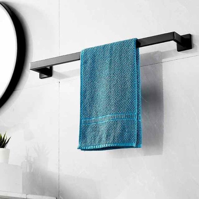 Towel Rack Bathroom Accessory Set Towel Bar Toilet Paper Holder Cool New Design Adorable Contemporary Modern Stainless Steel Zinc Alloy Metal 4pcs 1PC - Bathroom 1-Towel Bar towel ring Wall