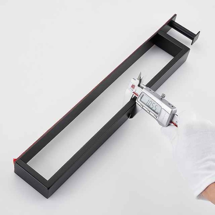 Towel Bar Robe Hook Bathroom Shelf New Design Self-adhesive Adorable Contemporary Modern Stainless Steel Low-carbon Steel Metal 1PC - Bathroom Single 1-Towel Bar towel ring Wall