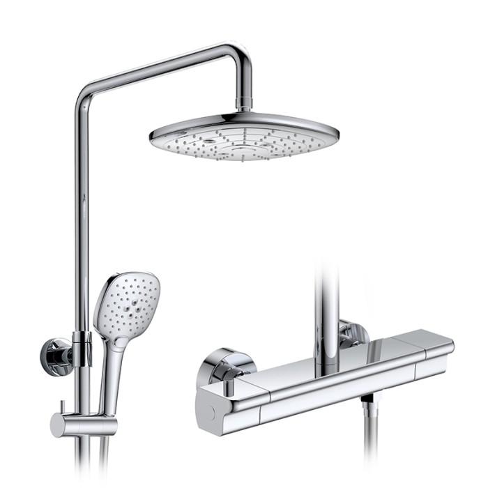 2 Handles Exposed Bath Thermostatic Shower Mixer Set <span>14264-S01,14450-S01</span>