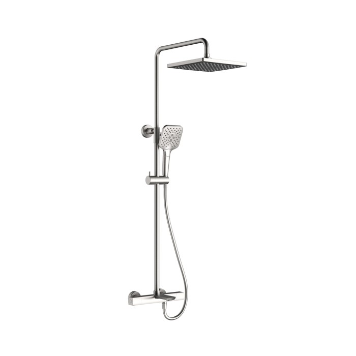 Thermostatic shower mixer with shower column <span>14459-C01-A1</span>